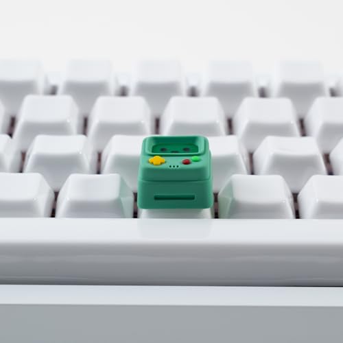 ULTRAEQUIP Artisan Keycaps, Cute Retro Game Consoler-Shpaed Keycaps, Shine Through Resin Handmade, Single 1U Replace Key for ESC Key Mechanical Keyboard (Green) - Image 5
