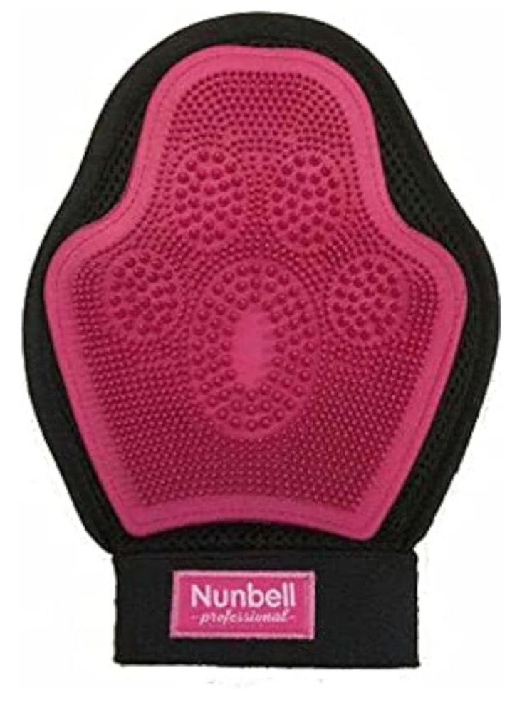 نونبيل نانبيل® قفازات للعناية بالحيوانات الأليفة (مع مدلك بخمسة أصابع) - وردي - Image 1