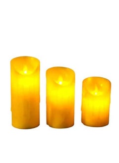 Hilalful HILALFUL Battery Operated Flameless & Smokeless Candle - Medium | Electric | Waxless Candles | Safe To Use | Perfect for Home Decoration in Eid, Ramadan, Birthdays | For Bedroom, Living Room, Halls  - Image 2