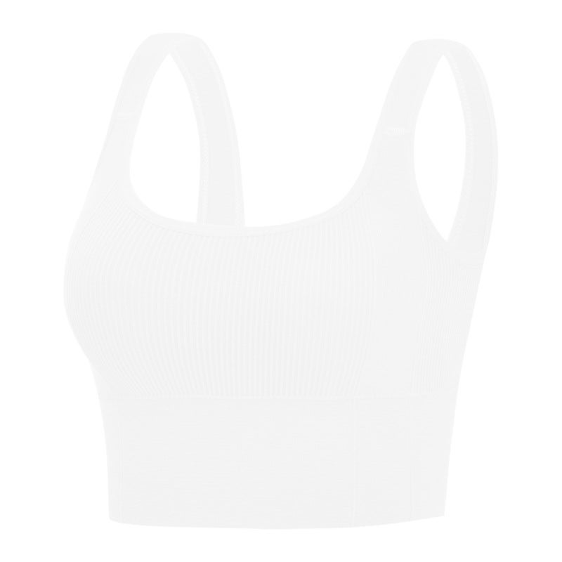 Seamless Sports Bra Comfortable Sexy Yoga Crop Top Black - Image 5