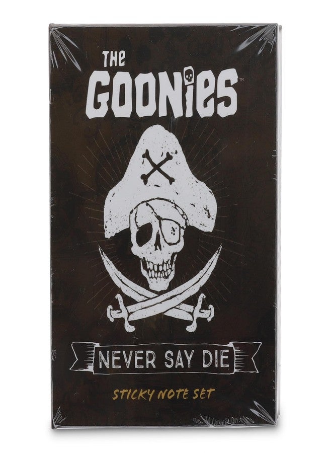 Silver Buffalo The Goonies Never Say Die Treasure Map Sticky Note and Tab Box Set | Notepad Stationery Paper, School and Office Supplies - Image 1