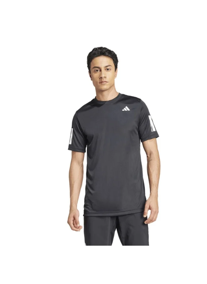 اديداس adidas CLUB 3STR TEE Black Tennis T-SHIRTS for Men - XS