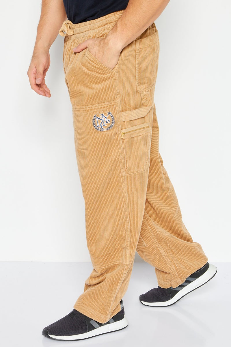 PUMA Men Sportswear Fit Training Sweatpants, Tan  - Image 4