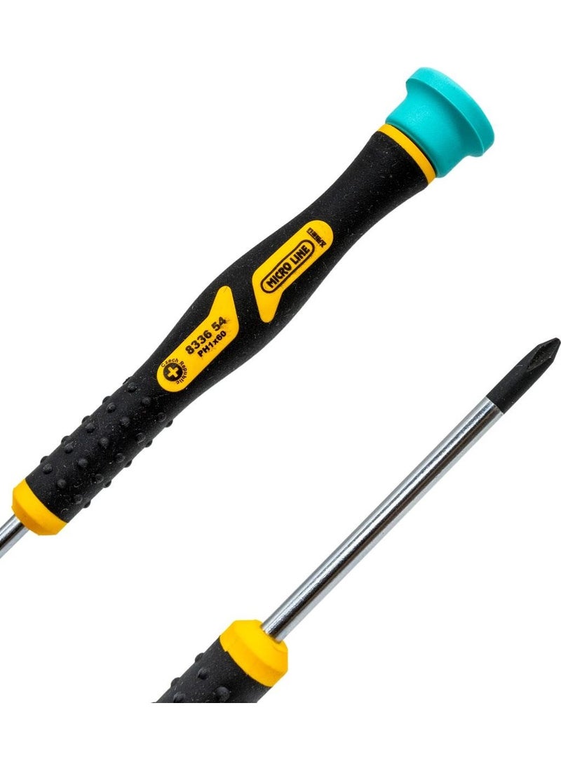 NAREX - 833654 Electronics Type Terminal Block Phillips Head Screwdriver PH1X60 mm - Image 1
