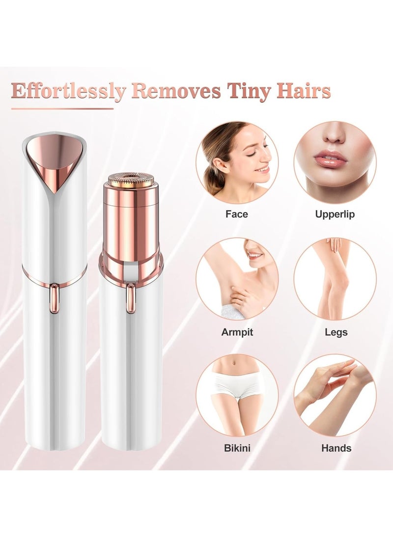 ماكينة إزالة شعر الوجه بدون ألم للنساء لإزالة الشعر من الشفة العليا، الذقن، الحاجبين، الرقبة، والساق - Image 4