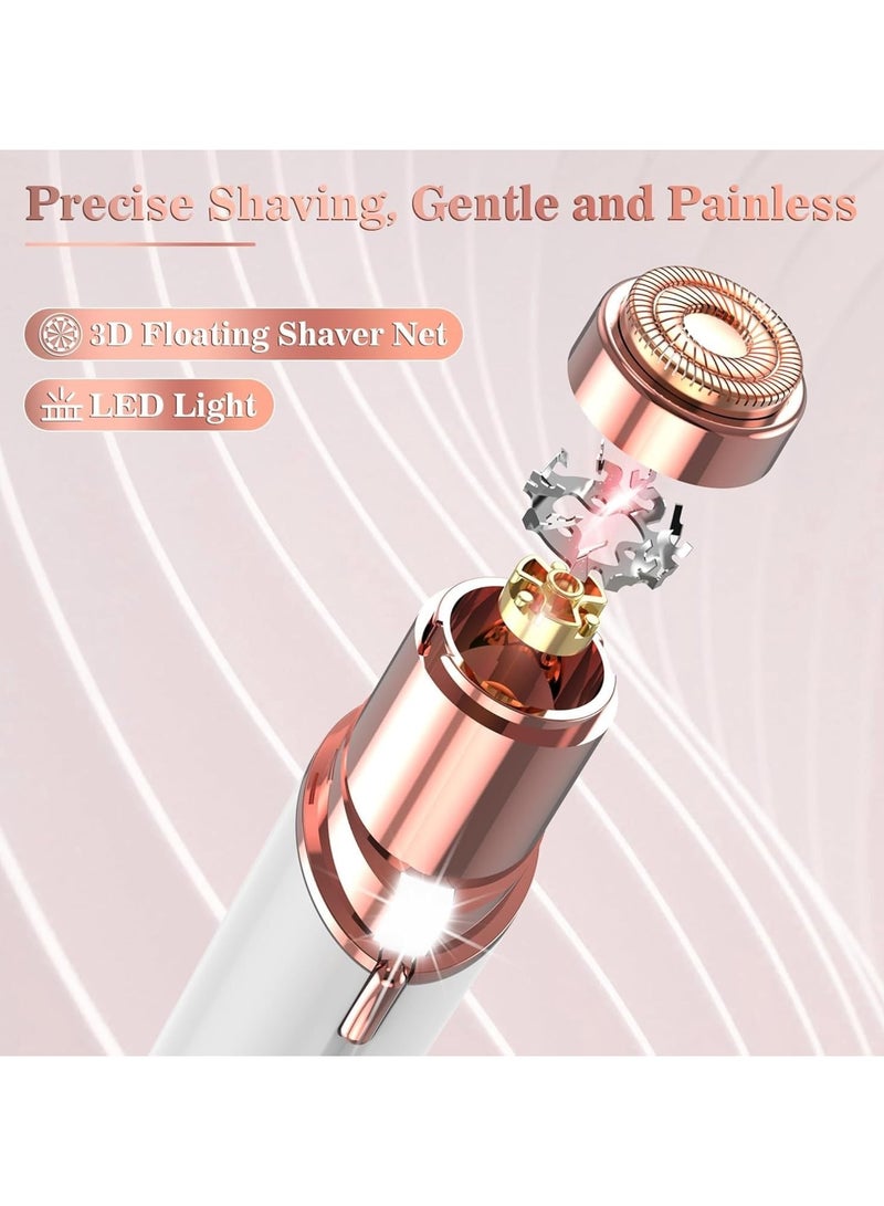 ماكينة إزالة شعر الوجه بدون ألم للنساء لإزالة الشعر من الشفة العليا، الذقن، الحاجبين، الرقبة، والساق - Image 2