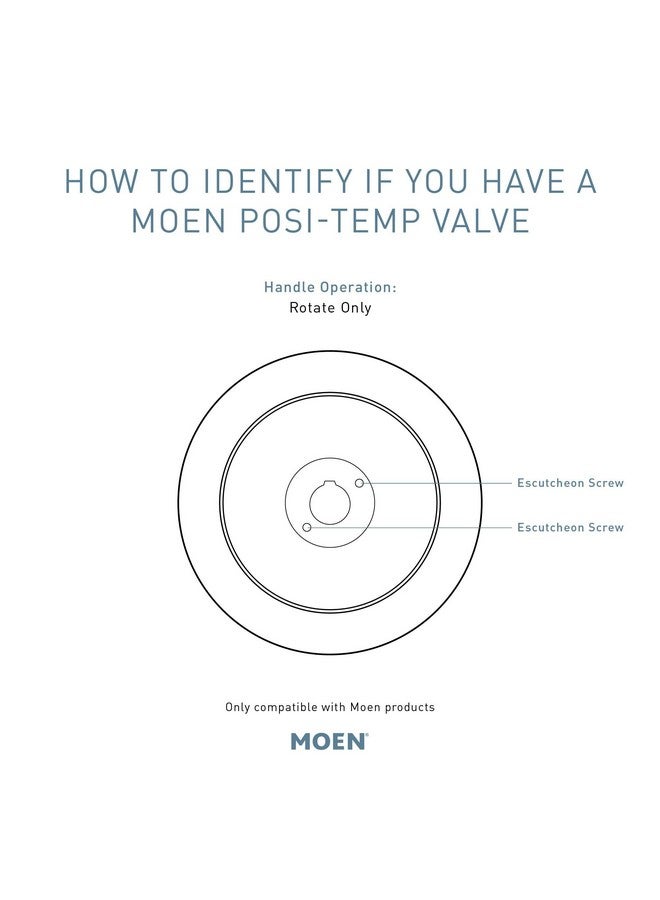Moen Genta LX Chrome Posi-Temp Pressure Balancing Eco-Performance Modern Shower Trim, Shower Head and Lever Handle, Valve Required, T2472EP - Image 4