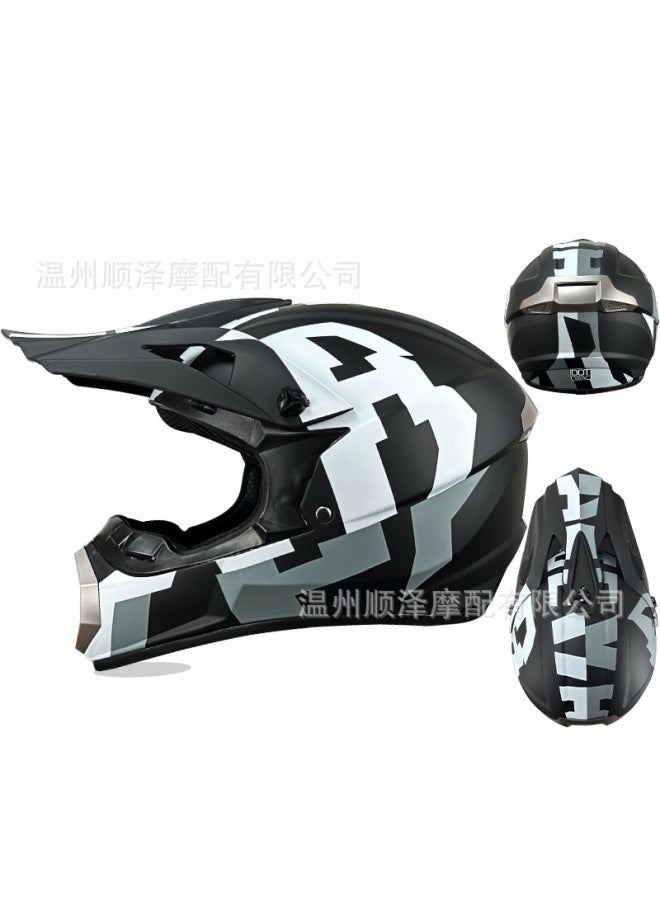 Specializes In American Dot Certified Four-season Off-road Motorcycle Helmet Downhill Mountain Bike Full-face Helmet Youth Beach