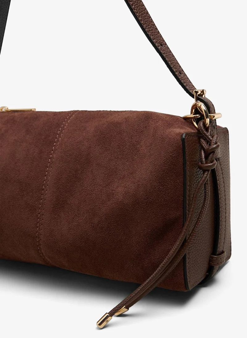 Matalan Brown Chocolate Brown Square Shoulder Bag for Women | Best Price UAE