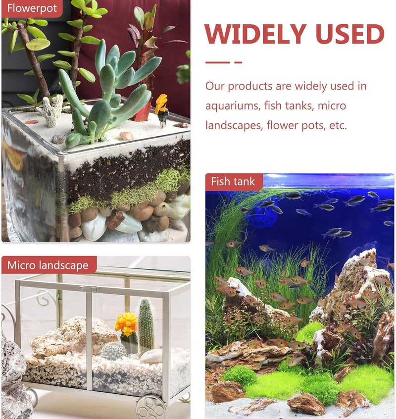 20pcs Plastic Fish Tank Plants Aquarium Decorations Small Artificial Plants for Betta Fish Aquarium Accessories Tank Décor for Home and Office Use - Image 3