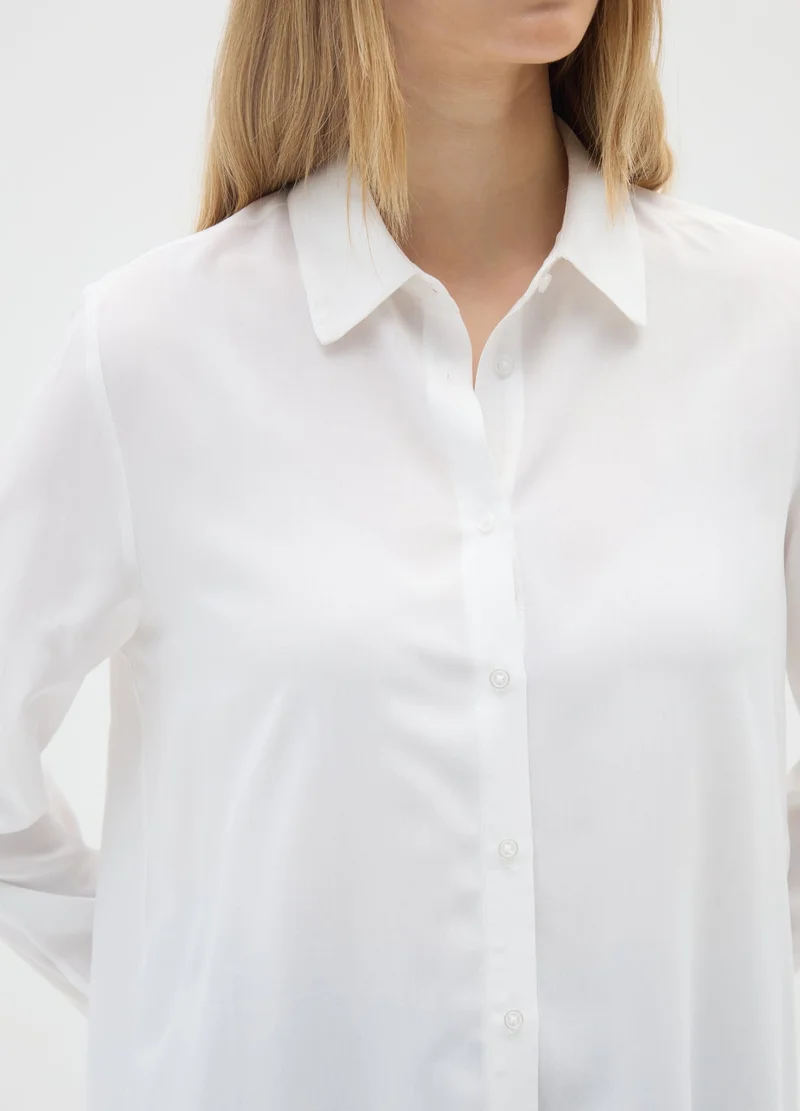 Ovs  WHITE VISCOSE SHIRT for Women | Best Price UAE