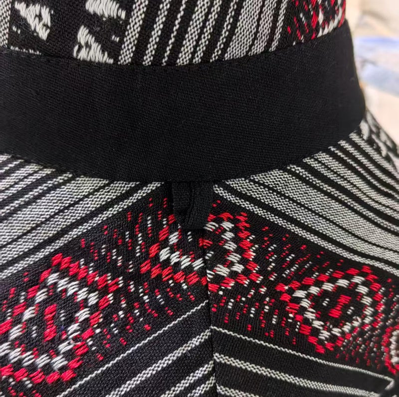 RUINUO Womens Bucket Sun Hat Travel Packable Stripe Fashion Bucket Hats for Spring Summer Autumn Black - Image 4