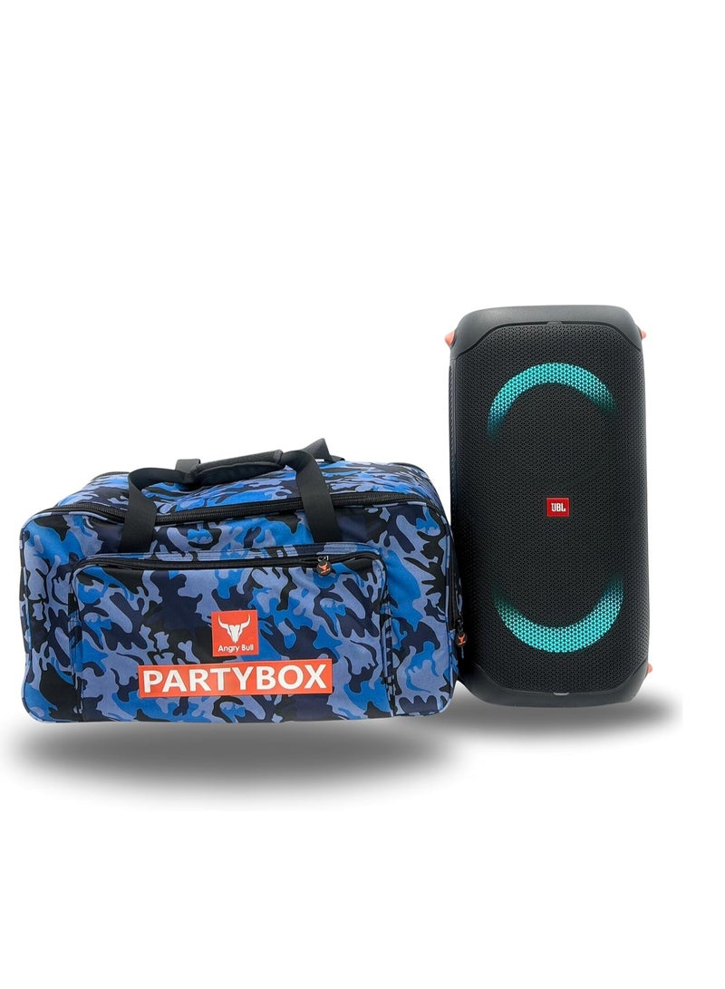 Angry Bull Speaker Bag Safety Storage Case with Handy Strap Travel Bag Compatible for (JBL PARTYBOX 110 BAG ARMY-H) - Image 1