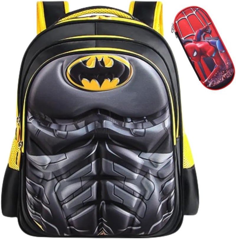 HOOKOR Boys Backpack With Pencil Case Kids Bags School Bags For Boys,Waterproof Backpacks Child Book Bag Kids Shoulder Bag Satchel Knapsack - Multi - Image 1