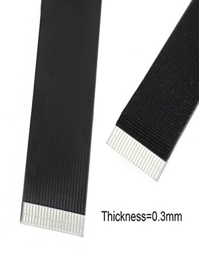 NFHK Down Angled USB 2.0 Type-A Male to Micro USB 5Pin Male Data Flat Slim FPC Cable for FPV & Disk & Phone 20cm - Image 5