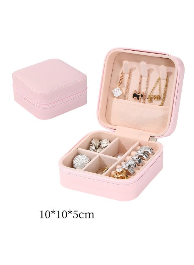 Compact Jewelry Organizer Box – Travel-Friendly PU Leather Case for Rings & Earrings - Image 3