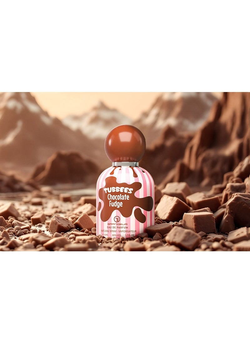 GRANDEUR - Grandeur Tubbees Perfume 50ML - Chocolate Fudge  Unisex Kid-Friendly Gourmand-Inspired Fragrance - Image 1