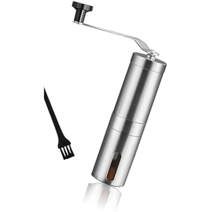 Honwor Stainless Steel  Ceramic Burr Manual Coffee Grinder  For Aeropress Drip Espresso French Press  Turkish Coffee - Image 1