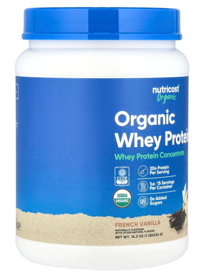 Nutricost Organic Whey Protein French Vanilla 1 lb (454 g) - Image 2