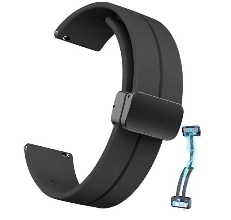IIK COLLECTION 22mm Silicone Strap for Smart Watches|combo pack of strap Compatible with Noise, Fireboltt, Boat Xtend, Pebble, Boat, Boat Flash, Noise Color fit,Ultra Smart Watch & All Watches - Image 3