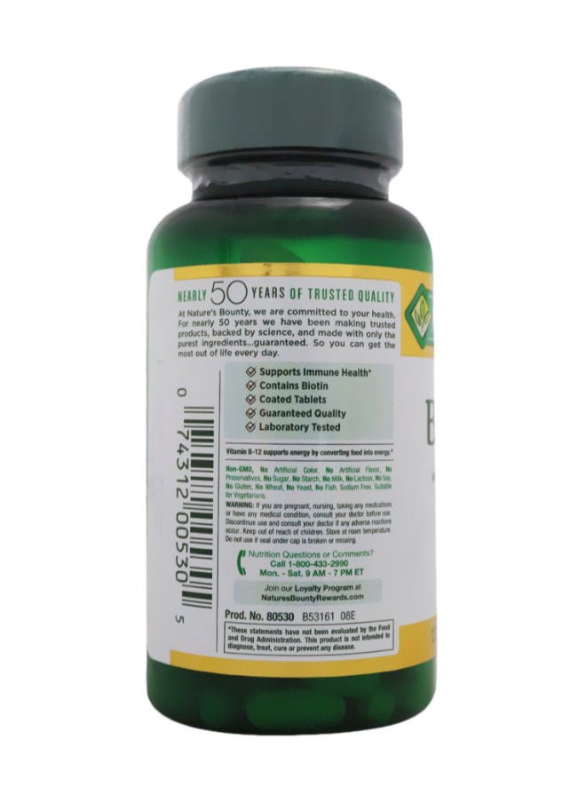 NATURE'S BOUNTY - B-Complex with Folic Acid Plus Vitamin C Tablets 125's - Image 1