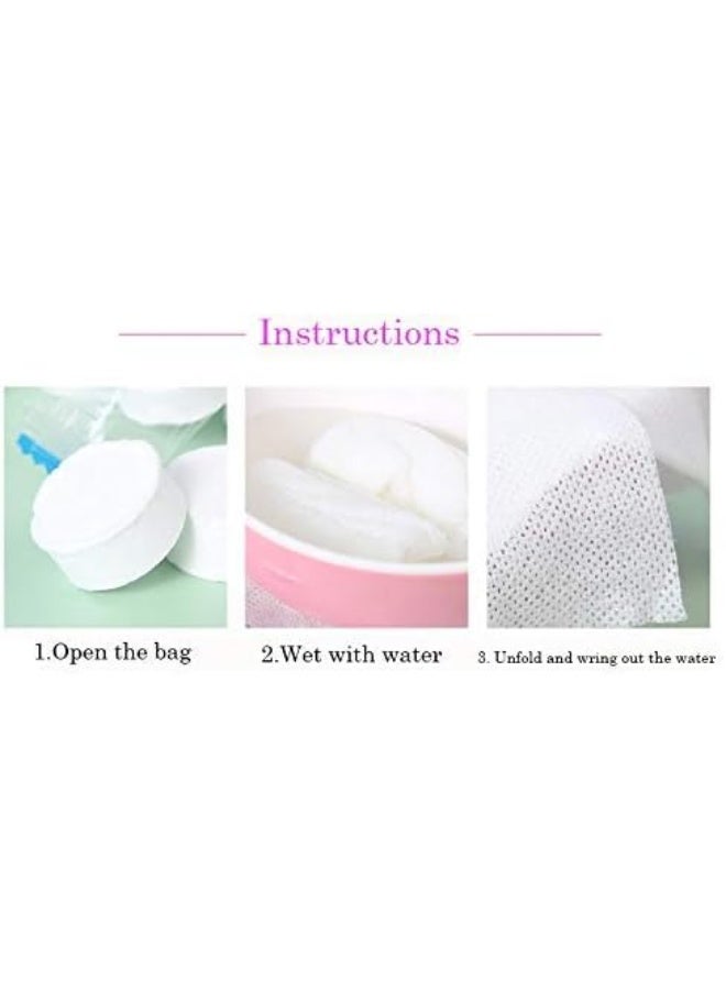 DB11 db11 100pcs Mini Compressed Wet Towels Disposable, Portable Towel Napkin Tissue, Coin Tissue Towel for Travel, Camping, Hiking, Sport, Beauty Salon, Home Wipes, Emergency  - Image 3