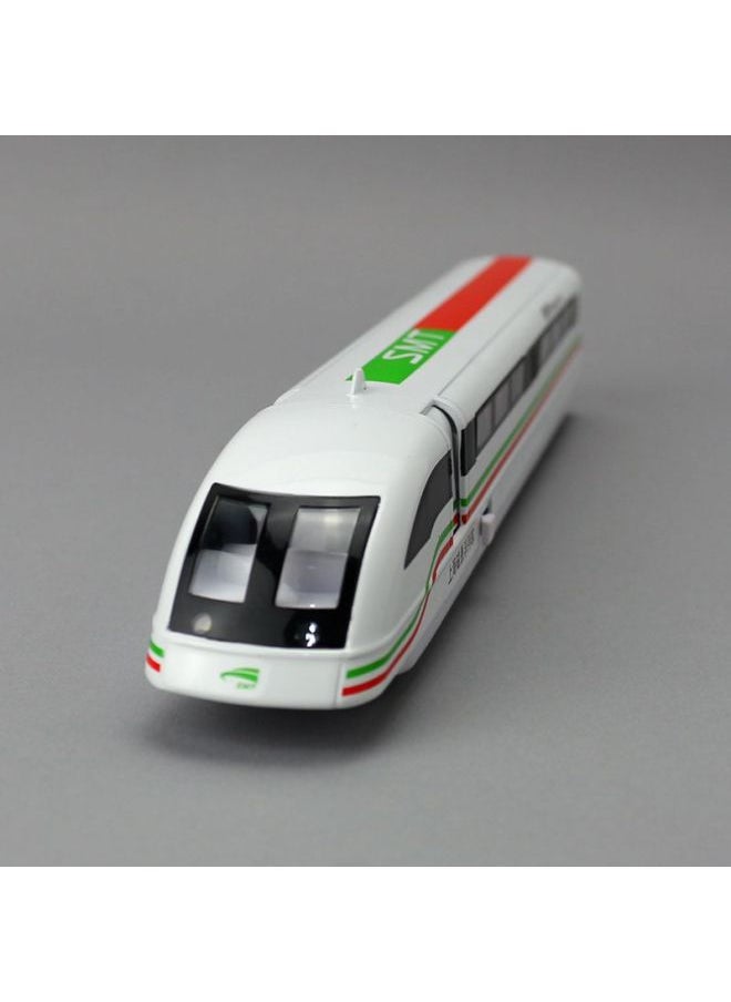 null - Mingsheng Alloy Model City Shanghai Rail Transit Maglev Train Train Toy Model Acousto-optic Back Force Bulk-Color:Blue - Image 1
