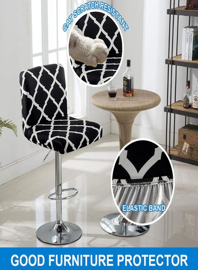 Levoberg طقم أغطية كراسي بار ليفوبيرج، قطعتان، مطبوع، بدون مساند للذراعين، دوارة، مع مساند ظهر، قابلة للتمدد، مربعة الشكل، بارتفاع مناسب للمطبخ، غرفة الطعام، البار #1 - Image 4