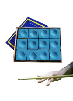 PYC Billiard Pool Cue Chalk Box Billiard Chalk,12 Cubes  - Image 1
