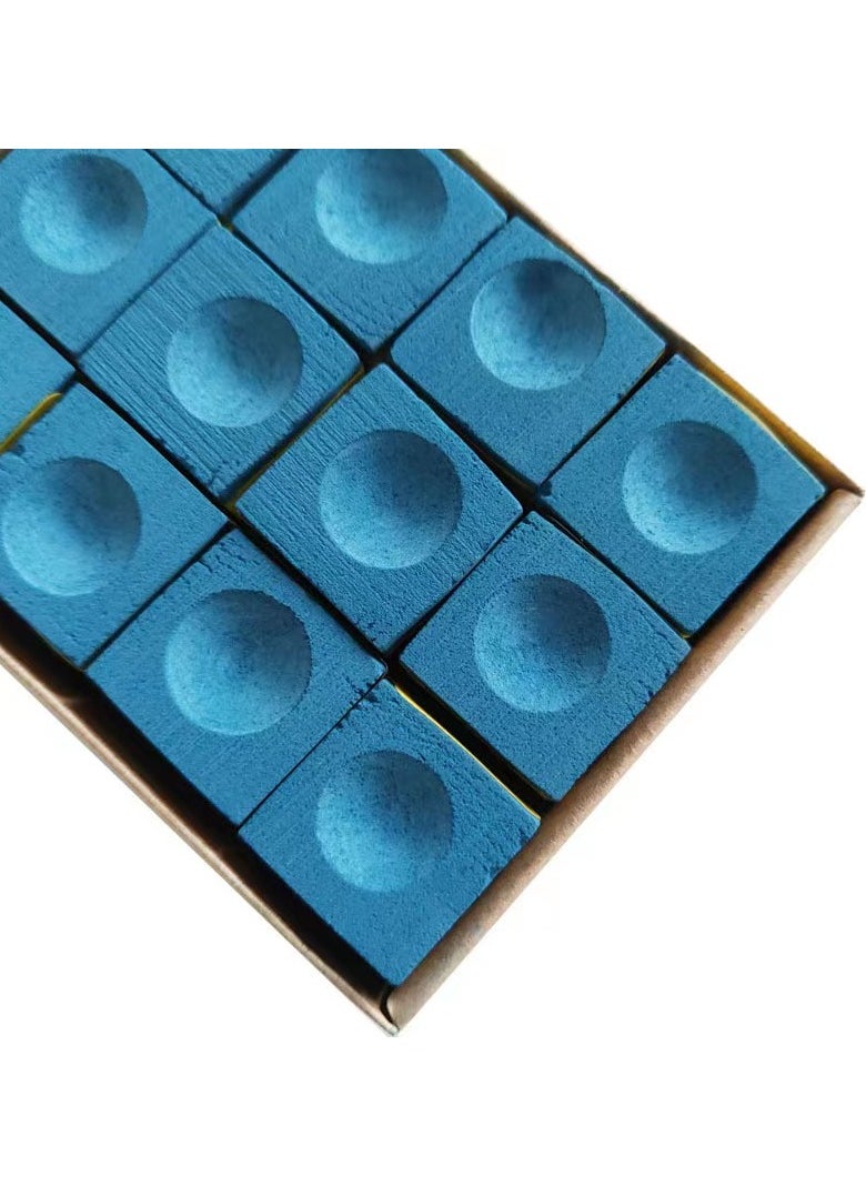 PYC - Billiard Pool Cue Chalk Box Billiard Chalk,12 Cubes - Image 1