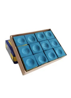 PYC Billiard Pool Cue Chalk Box Billiard Chalk,12 Cubes  - Image 2