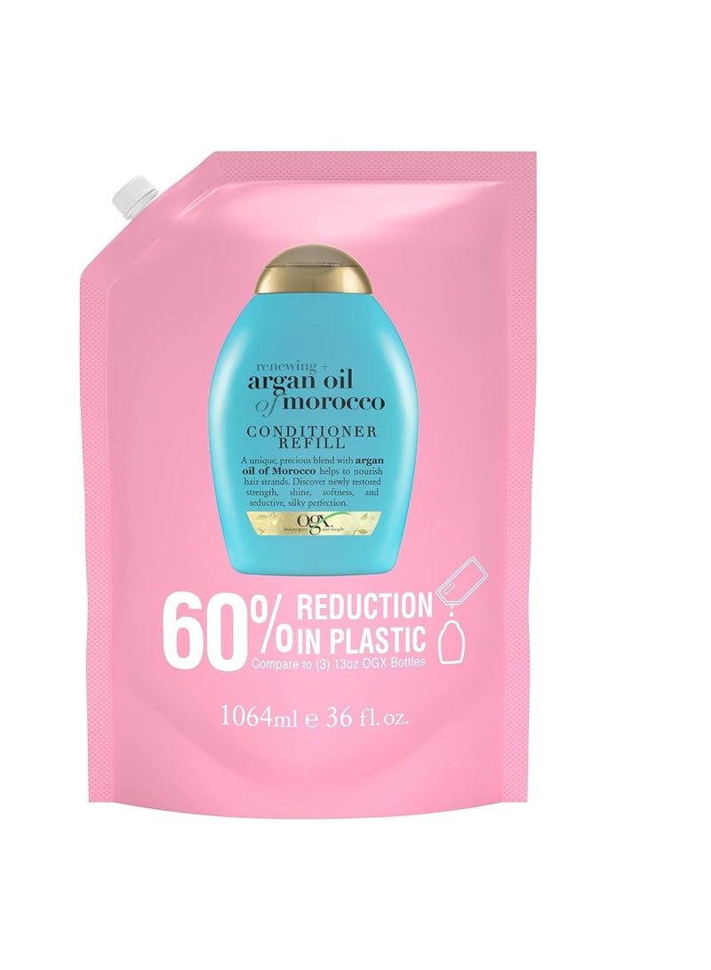 Ogx OGX Renewing + Argan Oil of Morocco Conditioner Refill Pouch for Strong Healthy-Looking Hair, 36 Fl Oz - Image 1