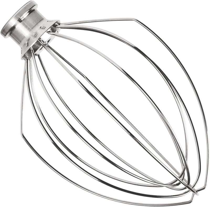 Moloudan K5AWW Stainless Steel Replacement Wire Whip for KitchenAid 5 Quart Lift-Bowl Mixer, 6-Wire Whip Attachment, Heavy Duty, Dishwasher Safe - Image 1