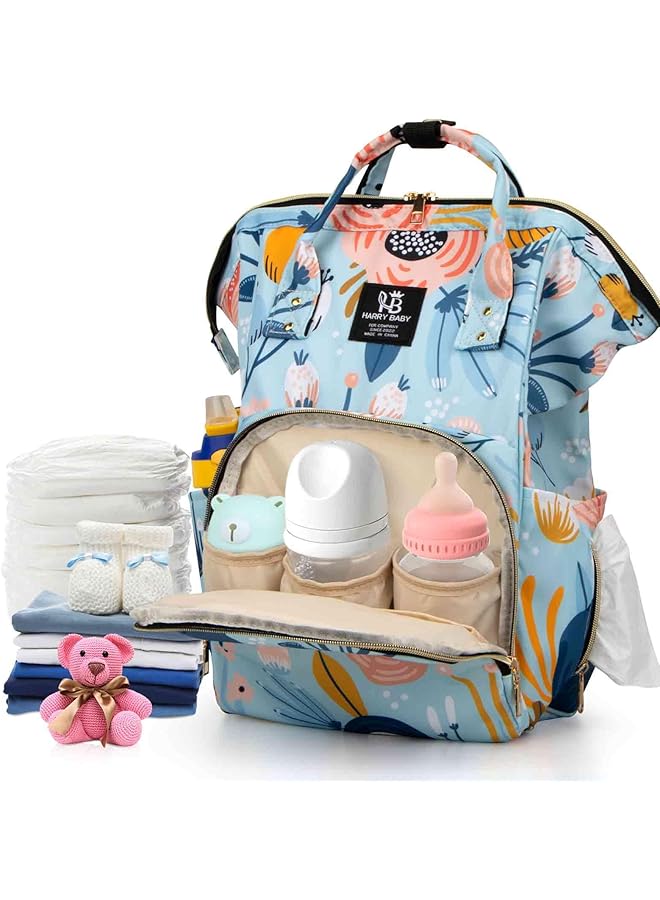 حقيبة ظهر للحفاضات، حقيبة تغيير الحفاضات المقاومة للماء، متعددة الوظائف، سرير محمول للسفر