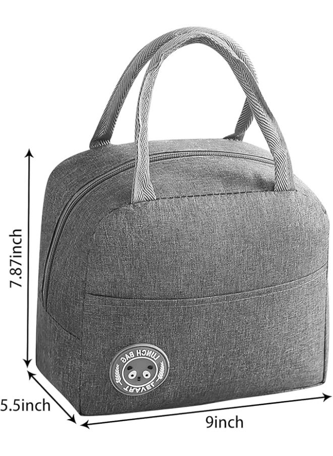 Generic Insulated Lunch Bag for Men and Women with Cutlery Pocket, Portable Multi-Layer Waterproof Oxford Cloth Insulated Lunch Bag with Reinforced Handle - Perfect for Work, Picnics, and Travel  - Image 2