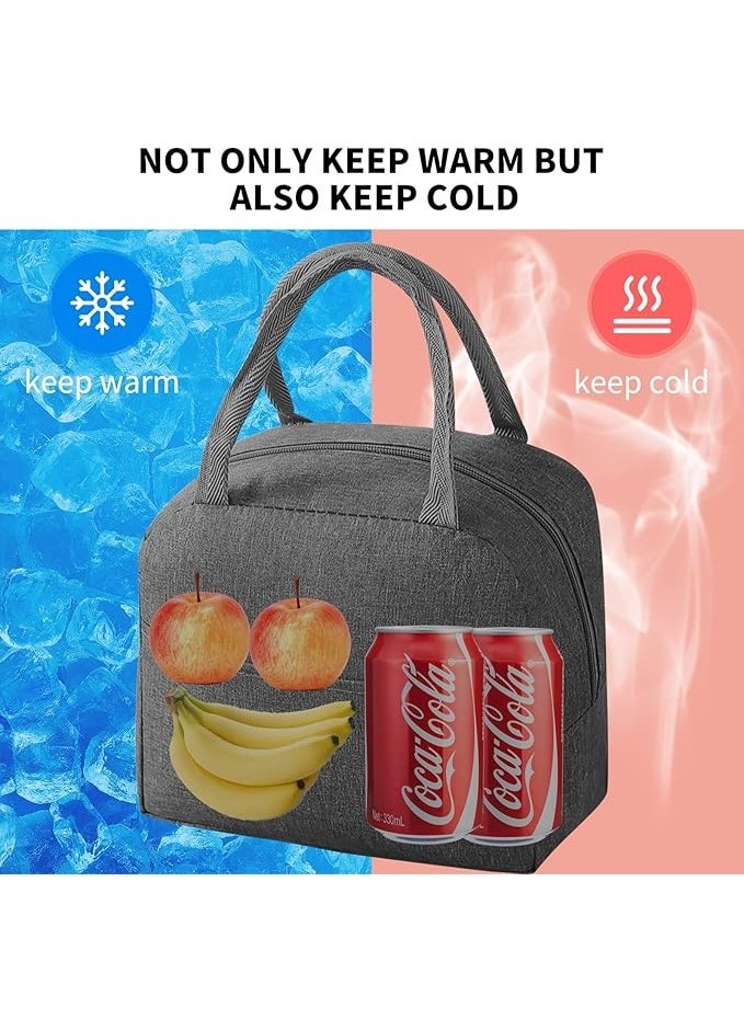 Generic Insulated Lunch Bag for Men and Women with Cutlery Pocket, Portable Multi-Layer Waterproof Oxford Cloth Insulated Lunch Bag with Reinforced Handle - Perfect for Work, Picnics, and Travel  - Image 5