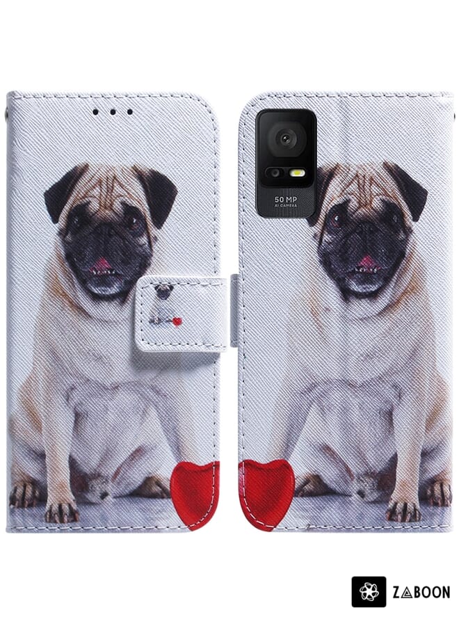 Zaboon Protective Case For TCL 408 Coloured Drawing Flip Leather - Image 1