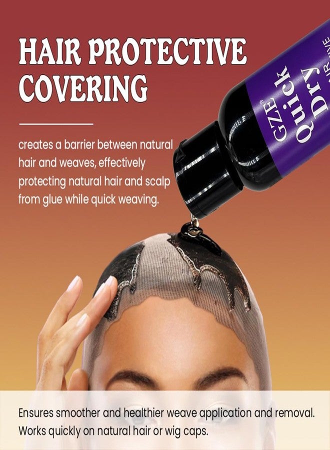 GZE Quick Dry Hair Protective Liquid Cap for Wigs, Pre-Wig Application Scalp & Hair Shield, Lightweight Invisible Barrier with Fast-Drying Formula, 100ml - Image 3