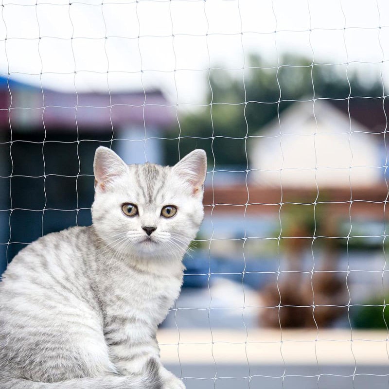 Cat Balcony Net Cat AntiFall Fence Net Dog Fence Nets Transparent Nylon Pet Mesh Fence AntiFall Netting for Balcony Window Stairs Netting for Balcony Window Stairs1020ft 10  20ft