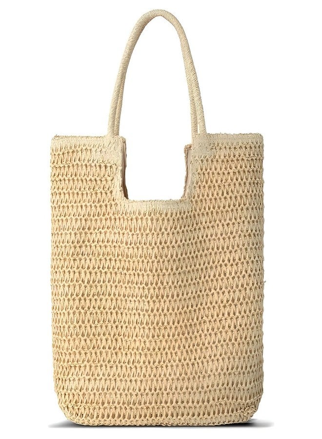 PASDUCHAS Soft Large Straw Beach Bag, Straw Wicker Beach Tote Summer Woven for Women - Image 1