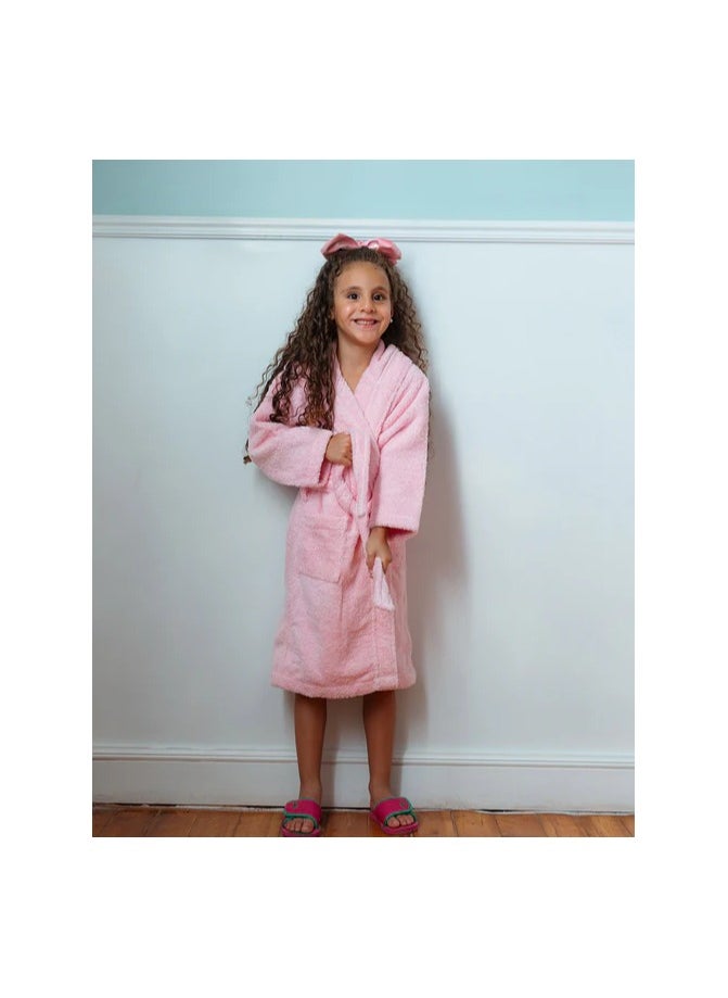 Generic Kids Bathrobe 100% Cotton (pink) (16 years)  - Image 2
