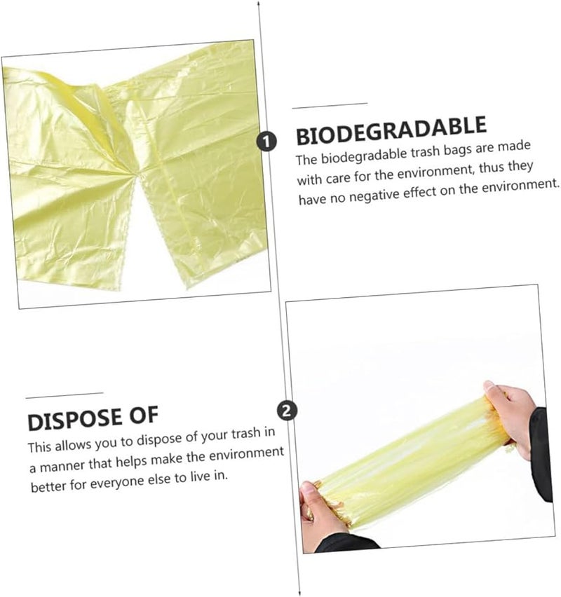 10 لفات صغيرة من أكياس القمامة الملونة لأكياس قمامة المطبخ للمنزل والمكتب والسيارة والحمام - Image 5