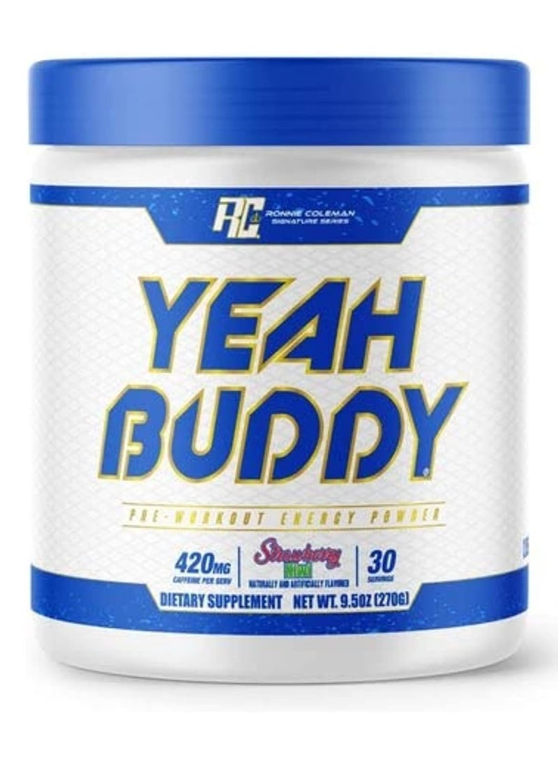 RONNIE COLEMAN Yeah Buddy Pre-Workout Strawberry Kiwi 30 Servings  - Image 1