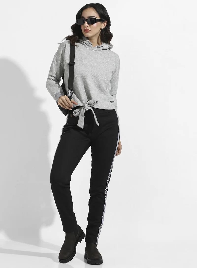 كامبوس سوترا Pullover Hoodie With Tie-Up Waist