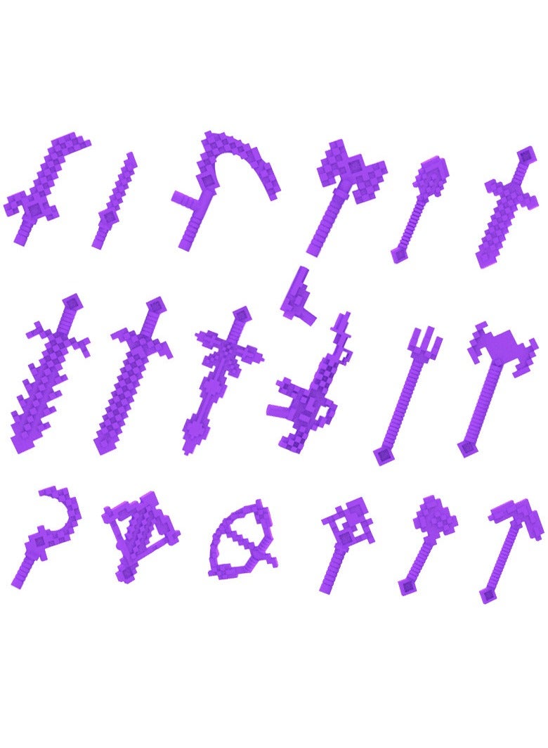 general Minecraft Weapon Pieces, Building Blocks, Minifigures, Equipment, Accessories, 8 Color Traps, Caves, Small Particle Toys - Image 5