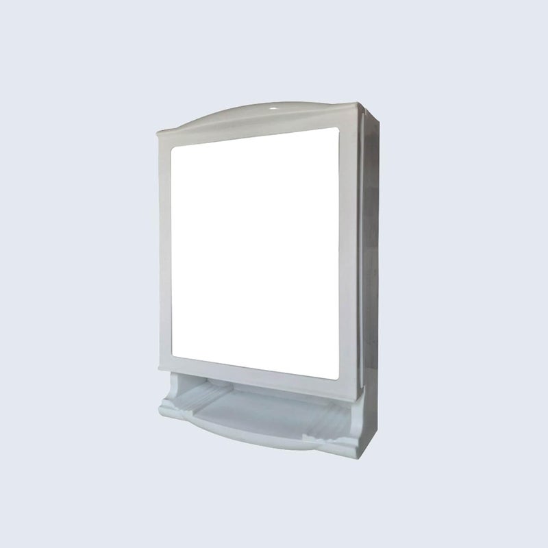 Urban Choice Urban Choice Grace Fine Ware Bathroom Cabinet with Mirror Wall Mounted Storage Cabinet with Magnetic Door 4 Inner Shelve Stylish HeavyDuty Plastic Cabinet for Storage Above Washbasin  - Image 4