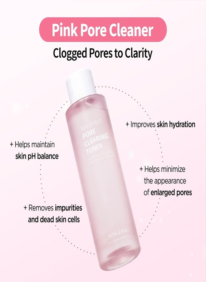 PONGDANG Real Effect Pore Clearing Toner (6.76fl.oz | Pink Pore Cleaner Toner with White Truffle PDRN, Liposome NAD+ for Pores | Skin Elasticity, Moisture, Againg Care for Face | Korean Skin Care - Image 2