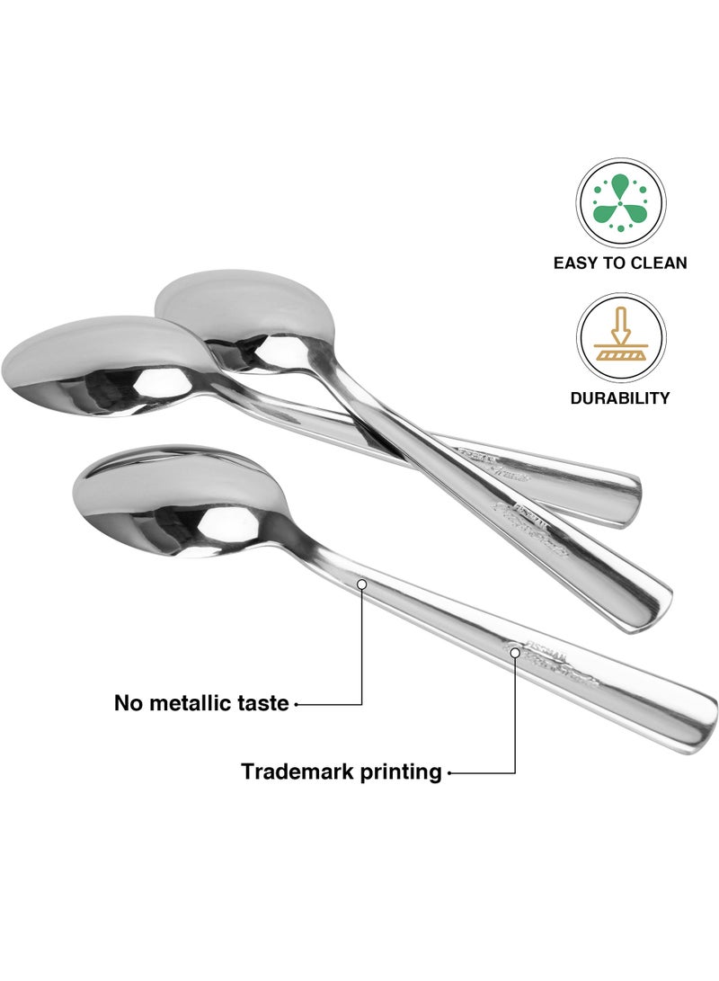 Fissman ملعقة شاي 3 قطع 15 سم، مجموعة أدوات مائدة من الفولاذ المقاوم للصدأ سلسلة فلور - Image 3