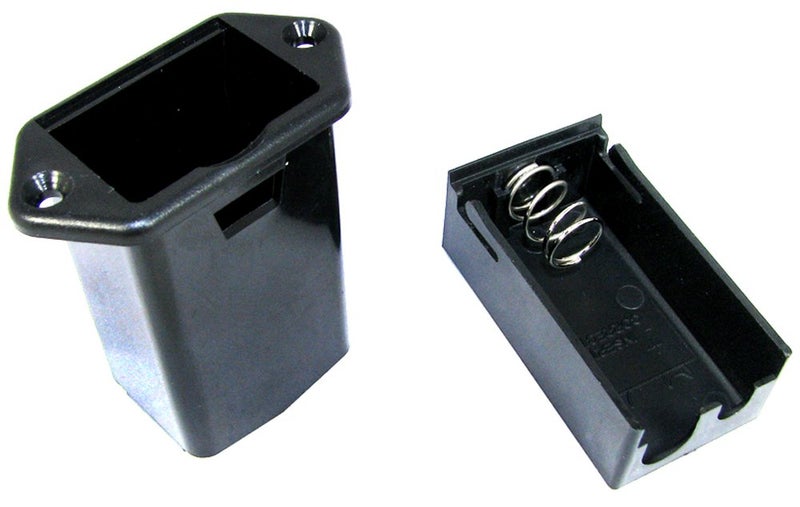 C. B. Gitty 2pc. 9-volt battery Tray - Externally Accessible Panel Mount - Image 1