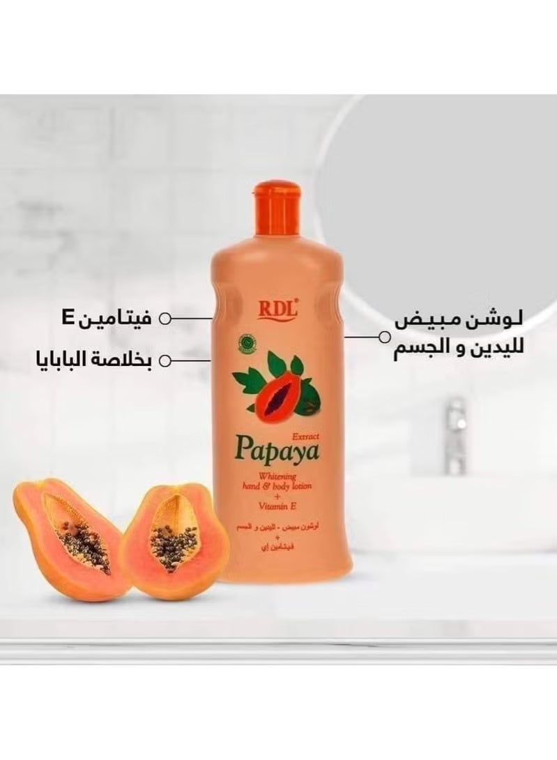 RDL Papaya Extract Hand And Body Lotion 200ml - Image 2